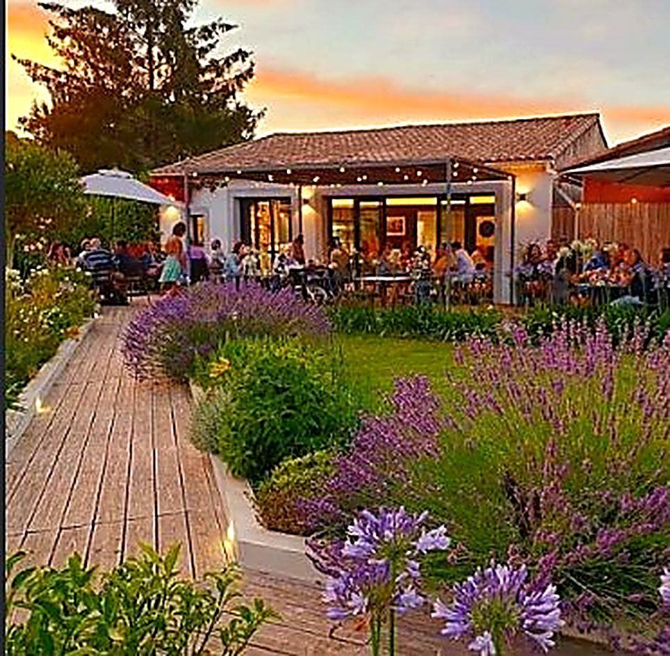 Le jardin des Dilettants au couchant